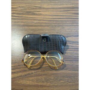 Bi-focal oversized glasses with case vintage